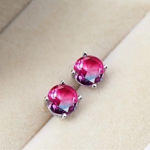 Tourmaline inlaid sterling silver .925